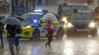 Lluvias en Cataluña y Valencia.