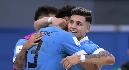 El festejo de Uruguay