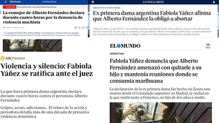 Golpes, consumo de alcohol y marihuana: las acusaciones de Fabiola Yáñez contra Alberto Fernández, impactan en la prensa española