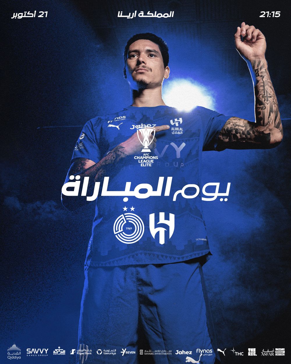 Darwin Núñez en el afiche de Al Hilal
