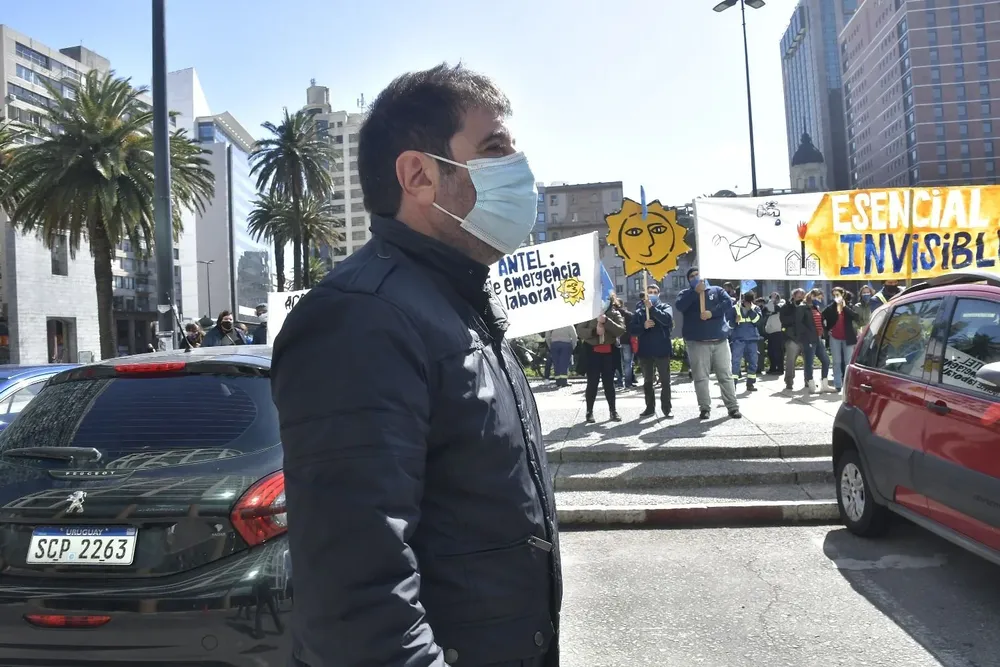 Pereira participó este miércoles de su último paro como presidente del PIT-CNT