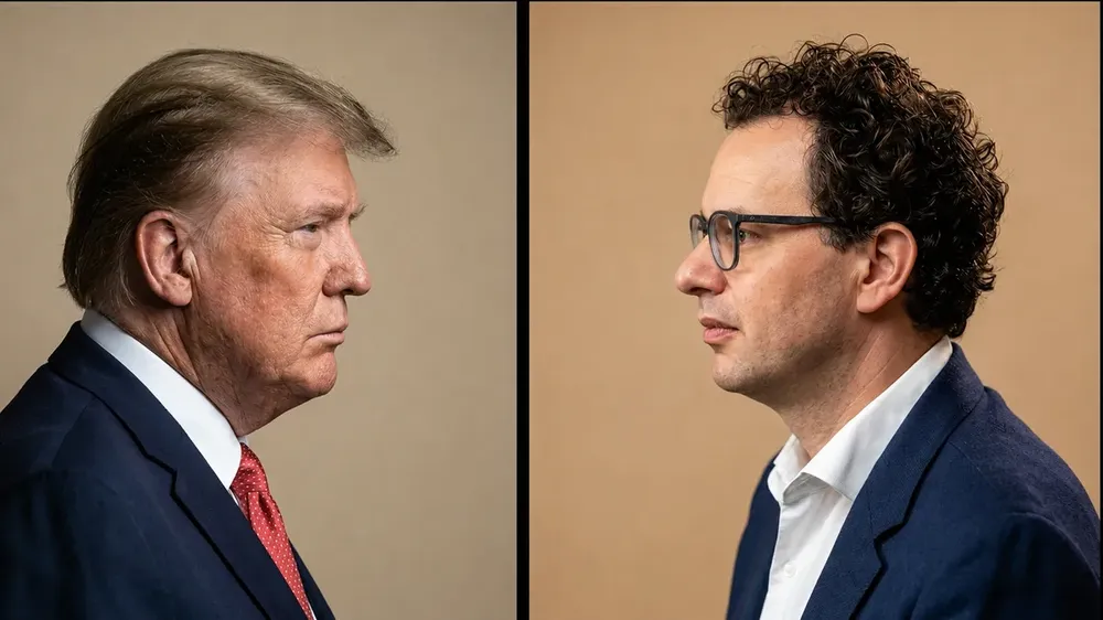El presidente de EE.UU., Donald Trump, y el CEO de Anthropic, Dario Amodei. 