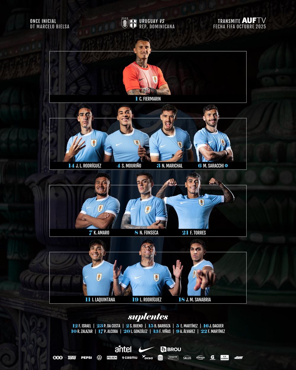 Uruguay ante República Dominicana&nbsp;