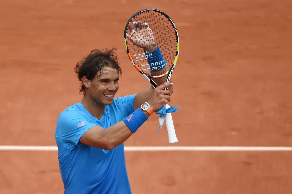 Rafael Nadal festeja en su Roland Garros