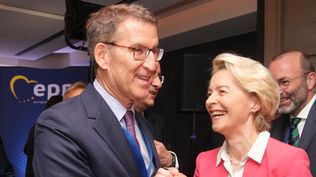 Alberto Nuñez Feijóo y Ursula Von der Leyen,