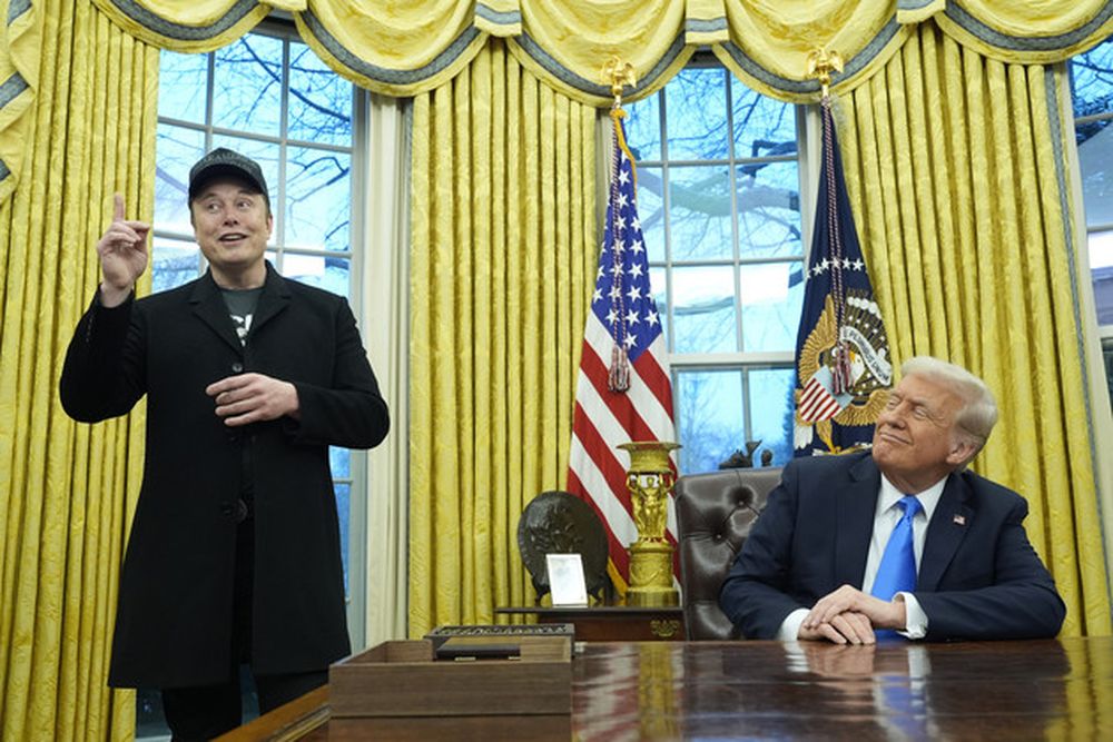 Donald Trump y Elon Musk en la Oficina Oval.&nbsp;