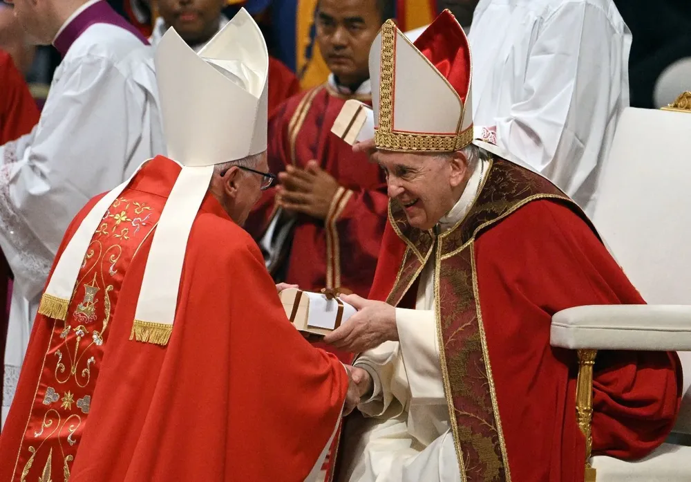 El Papa Francisco en la fiesta de San Pedro y San Pablo, en la basílica de San Pedro, ciudad del Vaticano