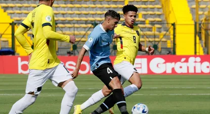 Mateo Ponte en el partido contra Colombia