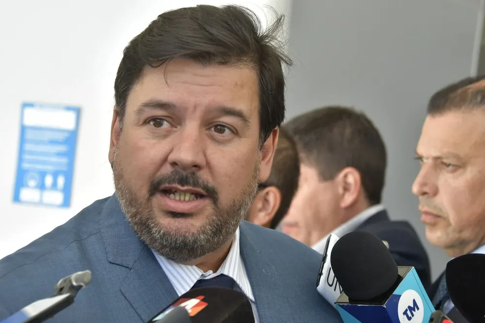 Adrián Peña en rueda de prensa