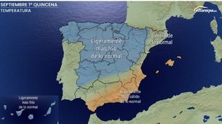 La primera quincena de septiembre será más húmeda y fresca en gran parte de la Península y Canarias, según Eltiempo.Es