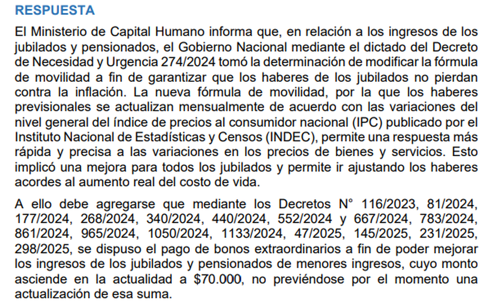 Captura Informe de gestión n° 143 
