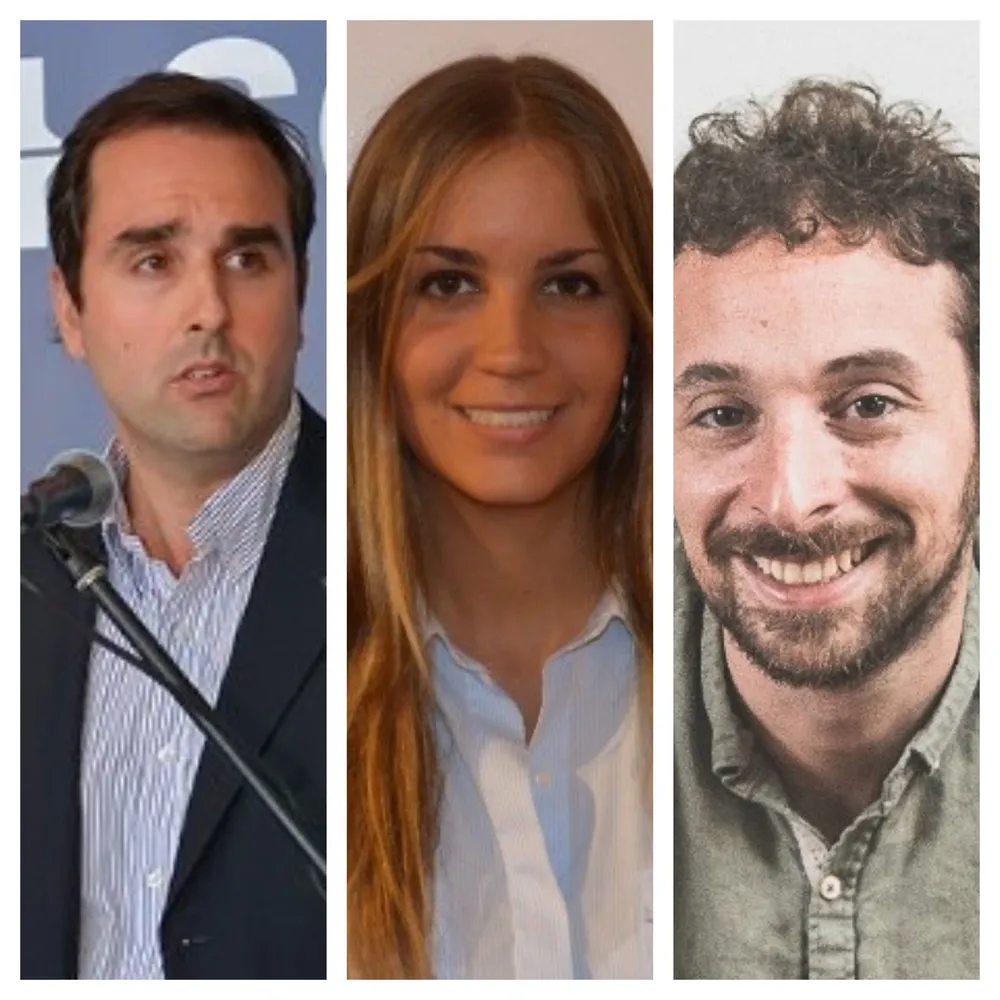 Martín González, Giorgina Galvalisi y Rodrigo Tumarián