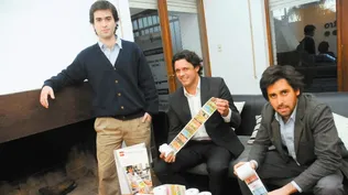 Diego Verdier y Pierre Renard junto a Juan Manuel Tubio.