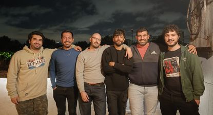El equipo de CuotaQ: Nicolás,Danilo, JOan Rodrigo, Diego y Luciano &nbsp;