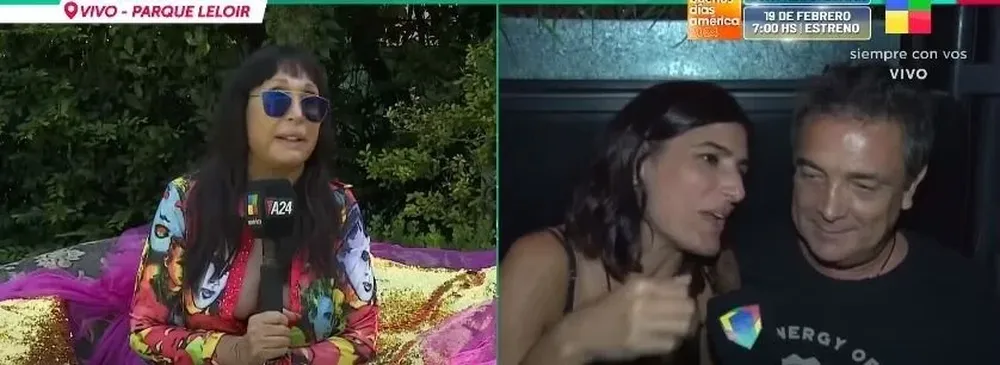 Moria Casán, Cecilia Milone y Nito Artaza