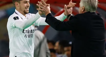 Federico Valverde y Carlo Ancelotti