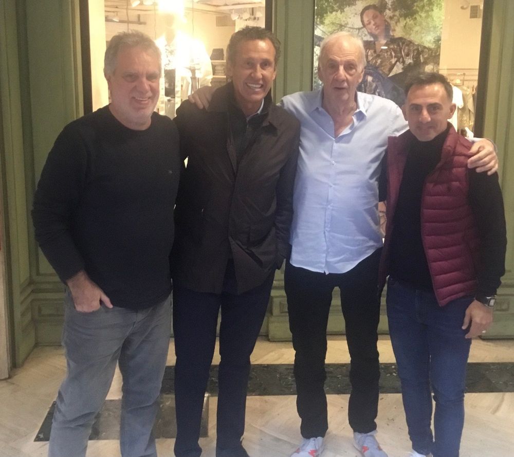 Gustavo Noriega, Jorge Valdano, C&eacute;sar Luis Menotti y Diego Latorre