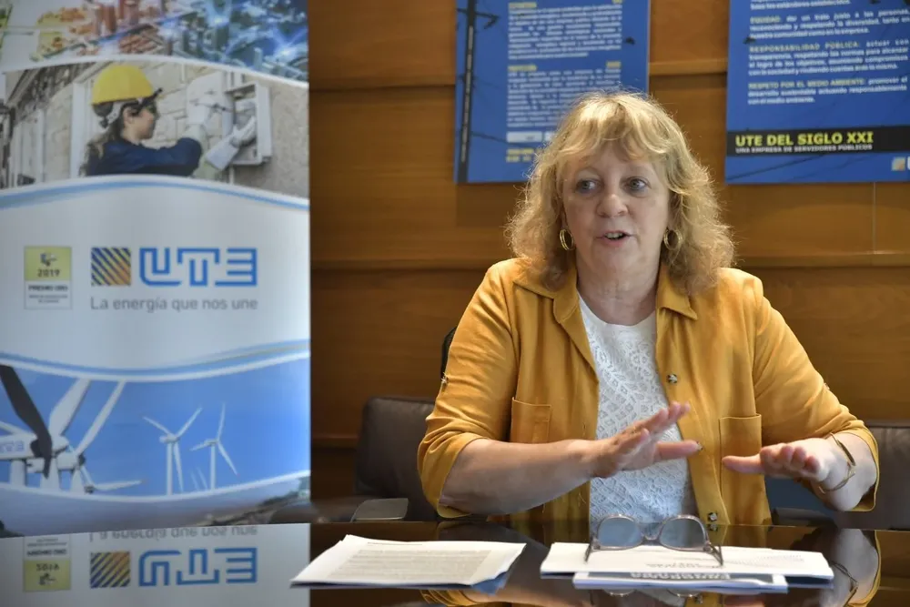 La presidenta de UTE, Silvia Emaldi.