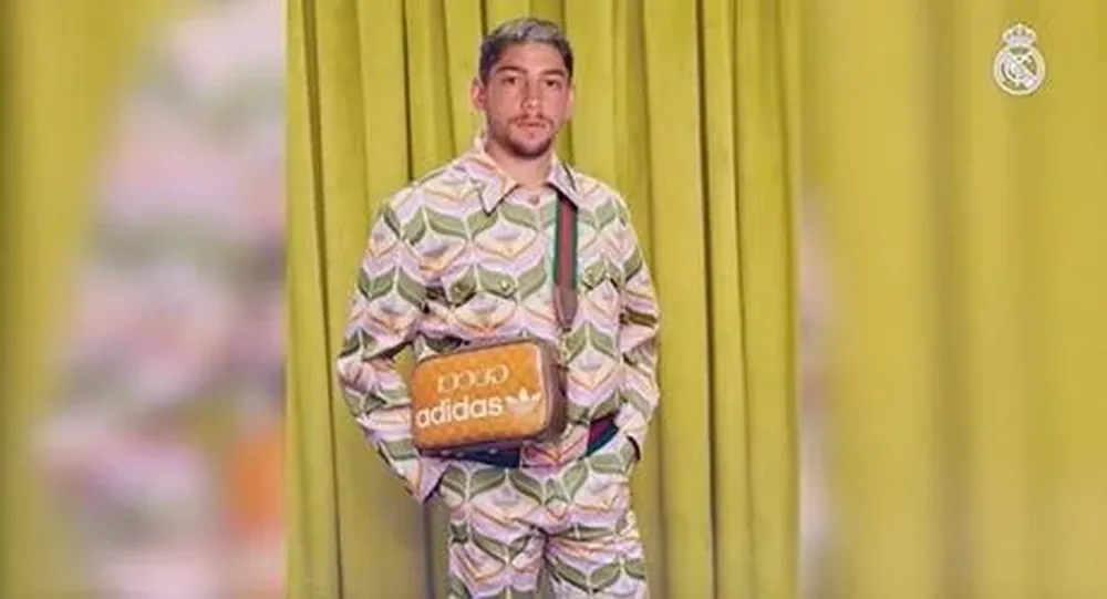 Federico Valverde en un fotomontaje vestido como David Alaba