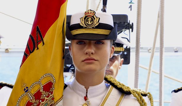La princesa Leonor a bordo del buque escuela Juan Sebastían Elcano