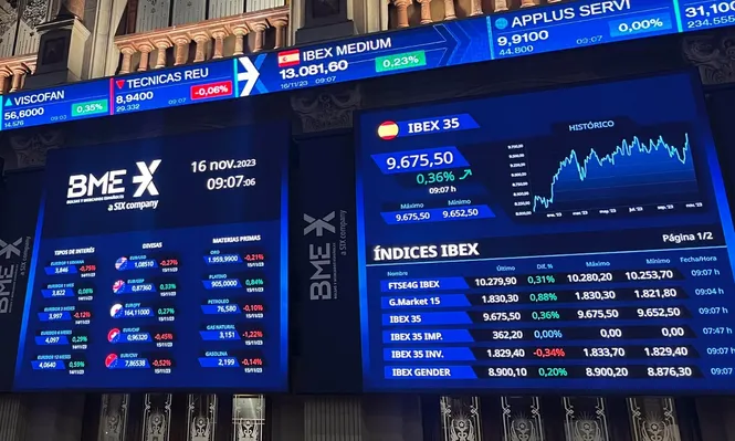 La Bolsa de España, en alerta.