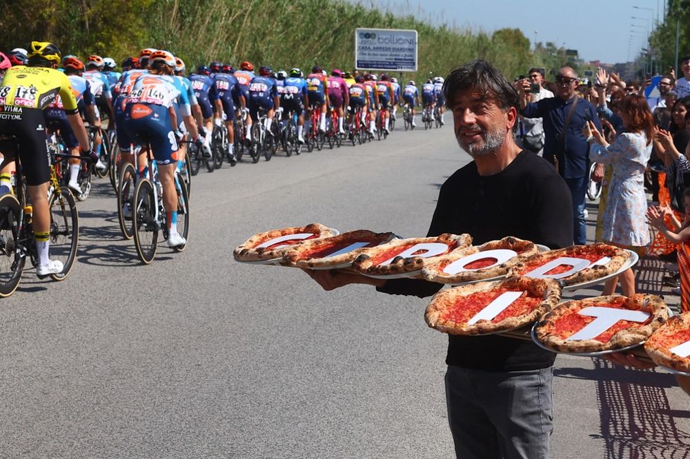 Pizzas en el Giro de Italia