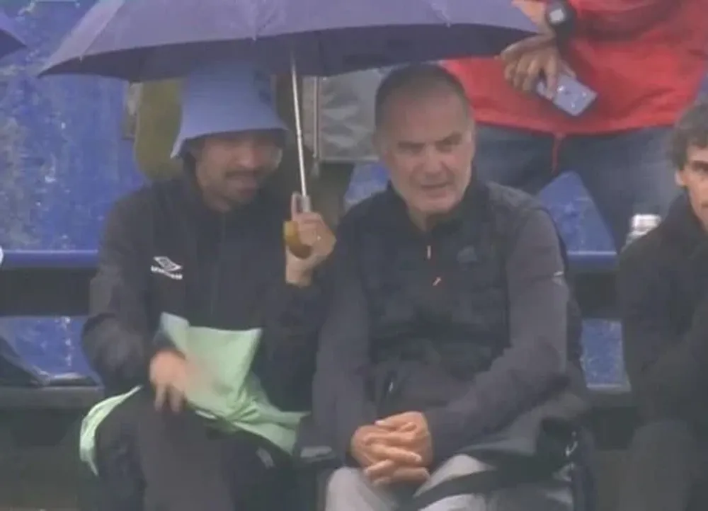 Shulay Cabrera y Marcelo Bielsa