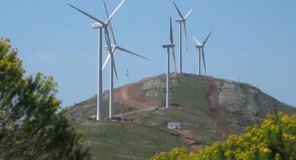 Granja eólica en Uruguay.
