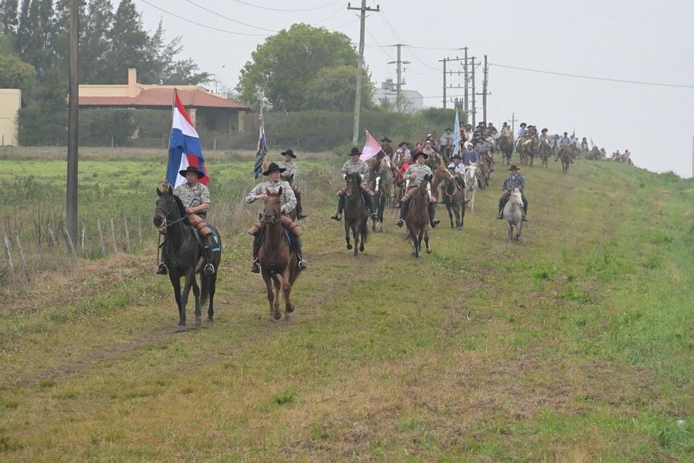 Foto del Encuentro con el Patriarca que subió el intendente Nicolás Olivera en X