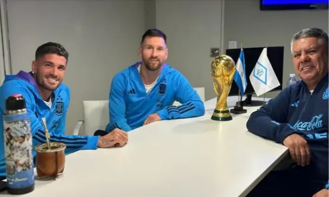La cábala obligada antes de cada partido de Argentina