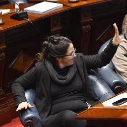 La senadora de El Abrazo, Patricia Kramer junto al senador socialista Gustavo González La senadora de El Abrazo, Patricia Kramer junto al senador socialista Gustavo González