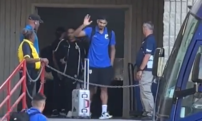 Ronald Araujo en Las Vegas tras su lesión en el partido de la selección de Uruguay ante Brasil