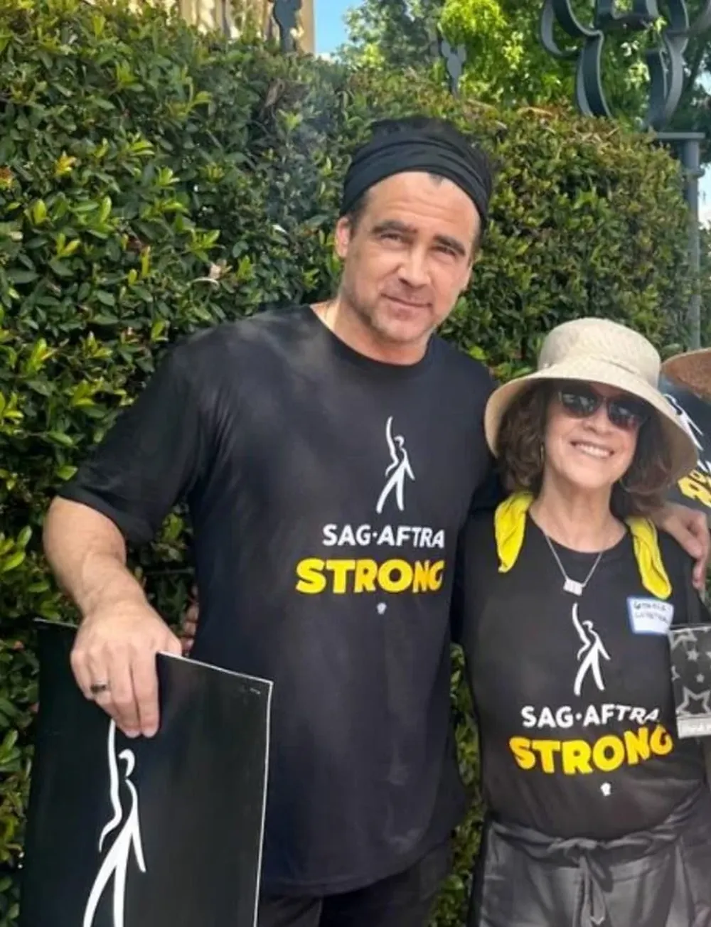 La foto que posteó en su Instagram Lopetegui con Colin Farrel