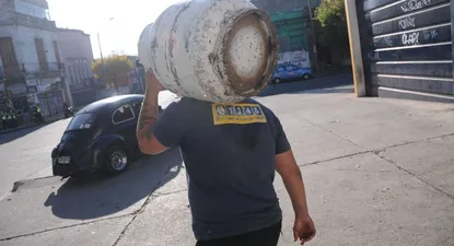 Distribución de garrafas en Montevideo.