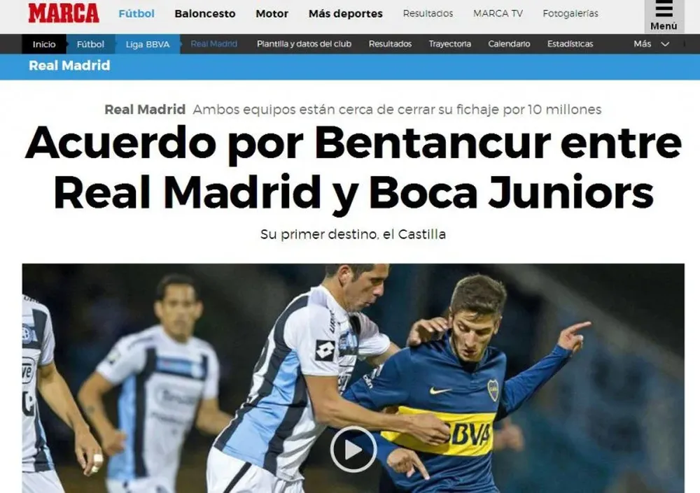 El deportivo madrileño Marca