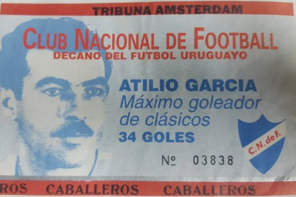 Entrada confeccionada por Nacional para el clásico del Clausura 1997