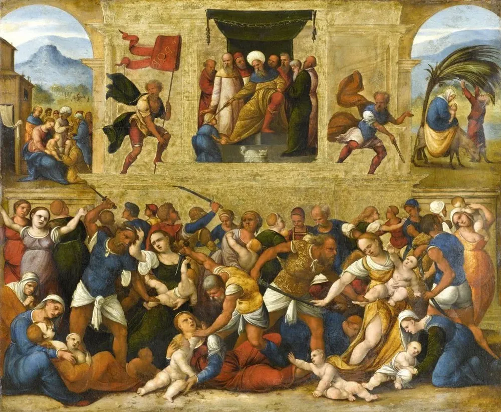 La Masacre de los Inocentes, de Lodovico Mazzolino, 1510-1530