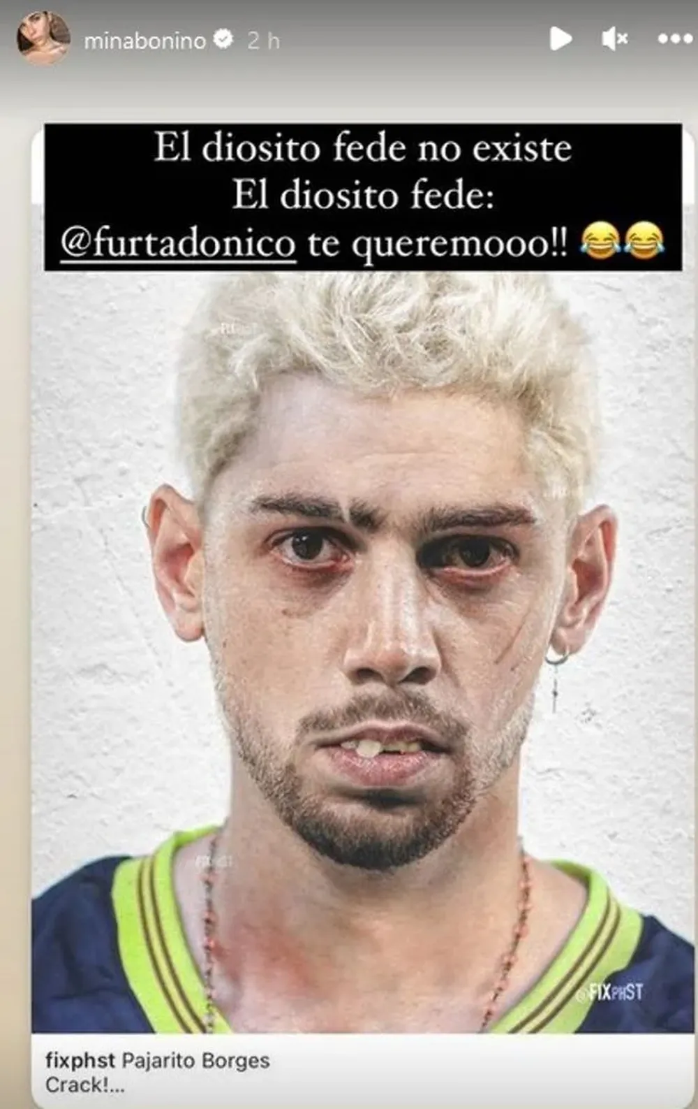 La esposa de Federico Valverde, subió a sus redes una ilustración del jugador de Real Madrid, caracterizado como Diosito