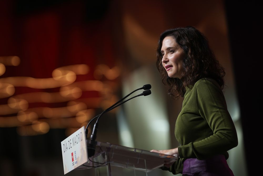 La presidenta de la Comunidad de Madrid. Isabel Díaz Ayuso en el Día de Madrid en Fitur.