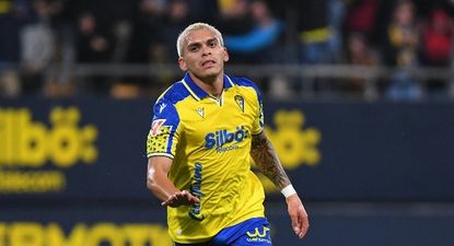 Festejo de Brian Ocampo