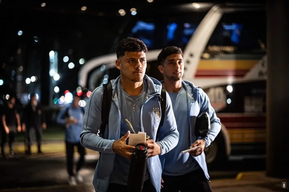 La selección uruguaya en Buenos Aires