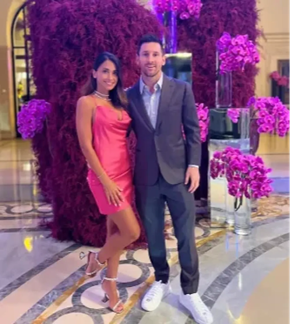 Messi y Antonella en Be Our Guest