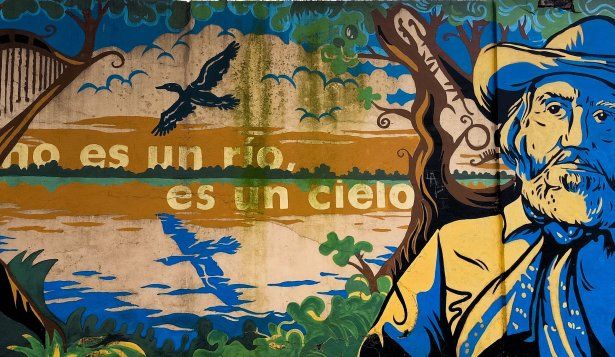 Mural de Aníbal Sampayo en Paysandú