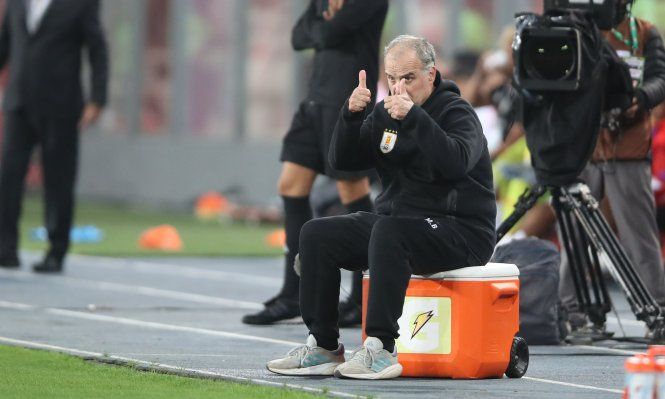 Marcelo Bielsa, técnico de la selección de Uruguay