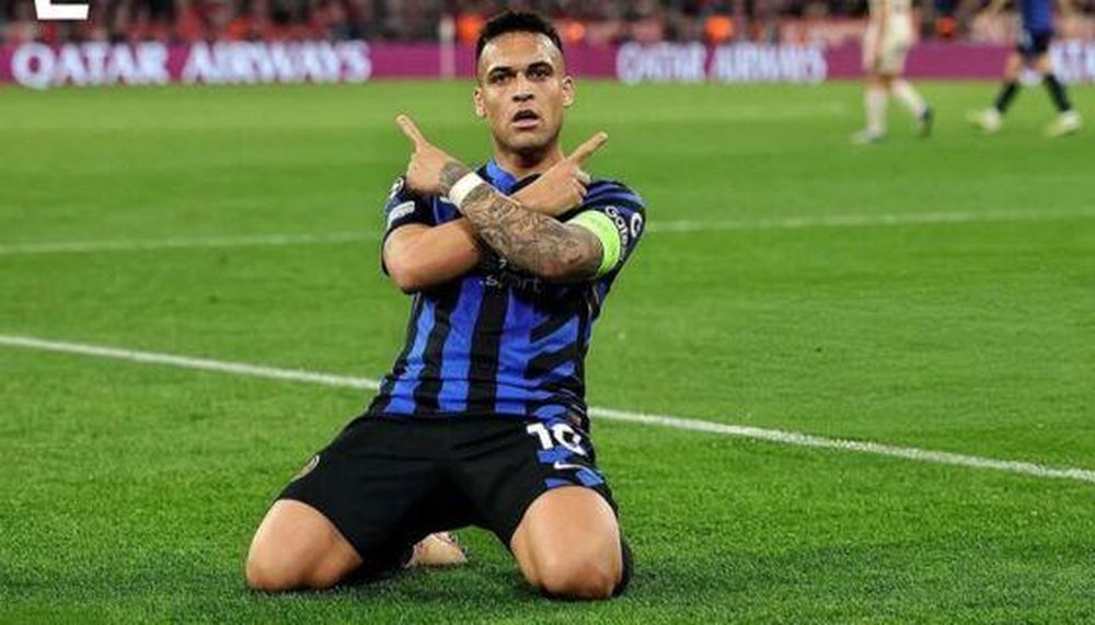 Lautaro Martínez, goleador del Inter que enfrentará al Barcelona por la semifinal de Champions League.