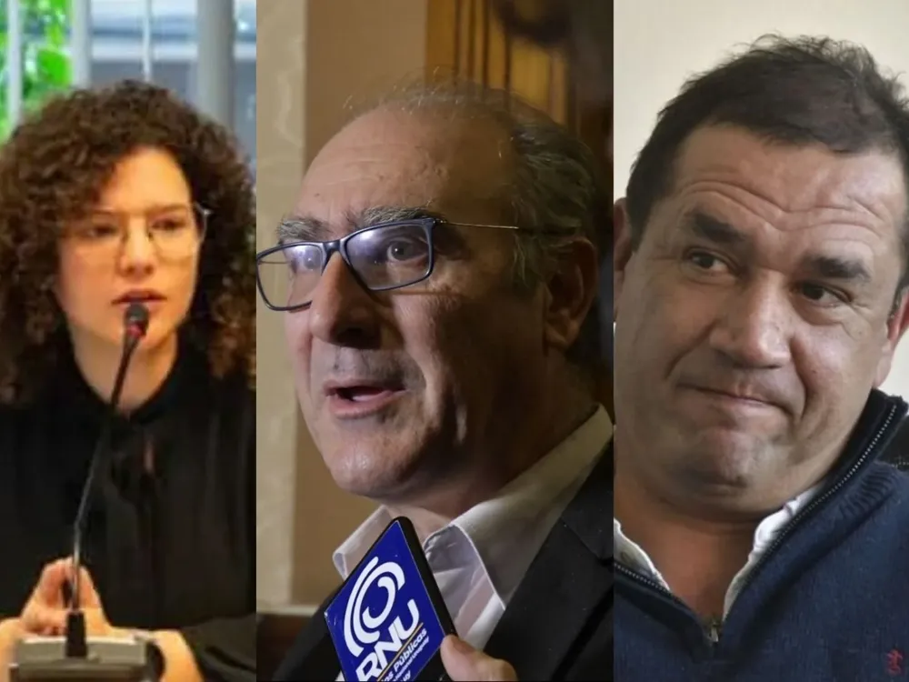 Martina Casás, Gustavo Olmos y Sebastián Da Silva