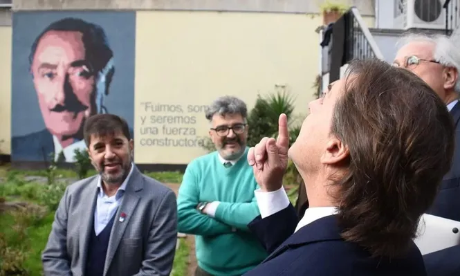 Luis Lacalle Pou y Fernando Pereira