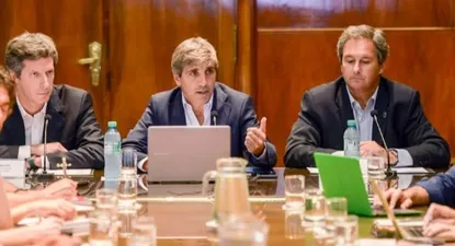 Caputo con Quirno y Bausili, en un paso anterior por la función pública