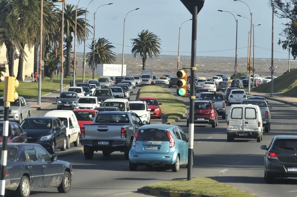 Tránsito montevideano del 2 de octubre de 2020.