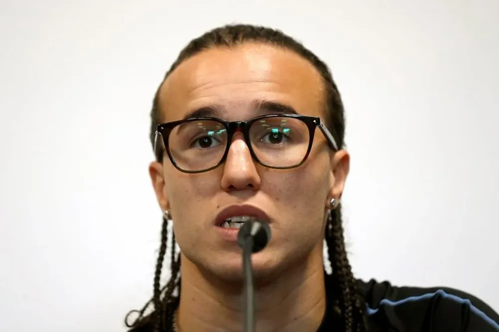 Diego Laxalt en la conferencia de este martes